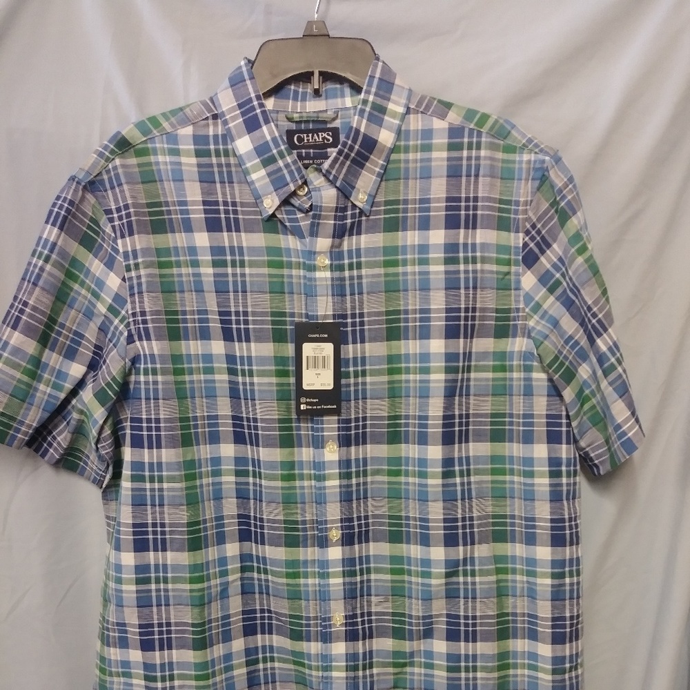 Chaps Linen Cotton Size L/G Shirt